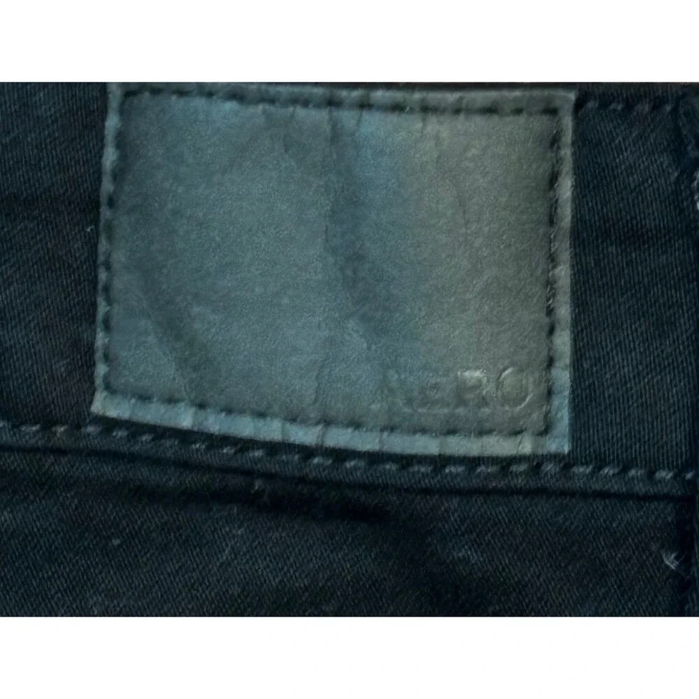 Aeropostale Womens 12 Black Seriously Stretchy High-Rise Midi Denim Shorts NWT